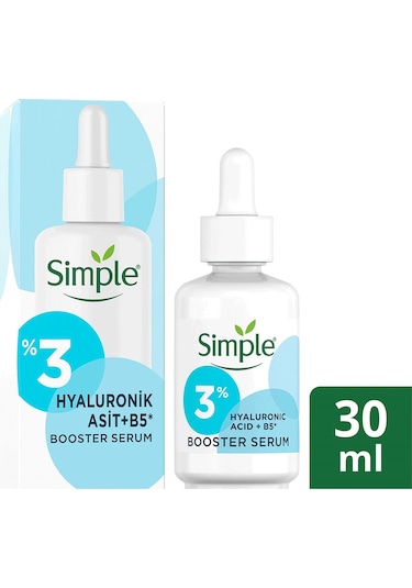 Simple %3 Hyaluronic Acid + B5 Vitamin Booster Serum 2 x 30 ML