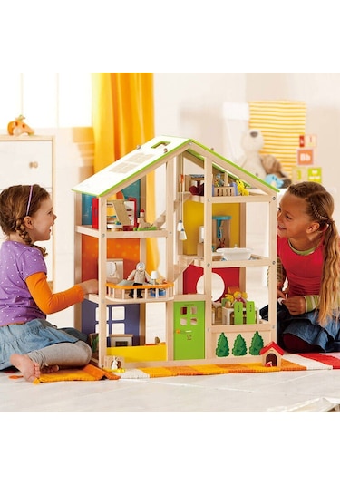 Hape 4 Mevsim Mobilyalı Oyuncak Ev