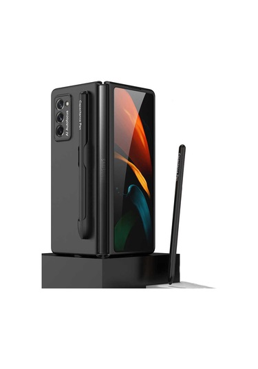 Samsung Uyumlu Galaxy Z Fold 2 Kılıf Zore Espen Kılıf Siyah