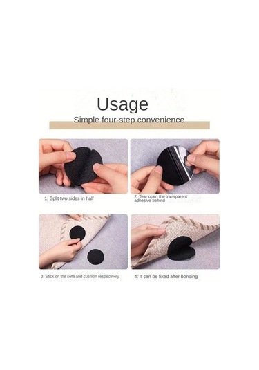 Willowhaven 20 Parça Siyah Beyaz Çift Taraflı Yapışkanlı 6cm Tutturucu