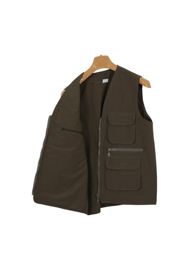 Erkek Haki Renk Keten Yelek Normal Kesim Rar01304 Haki