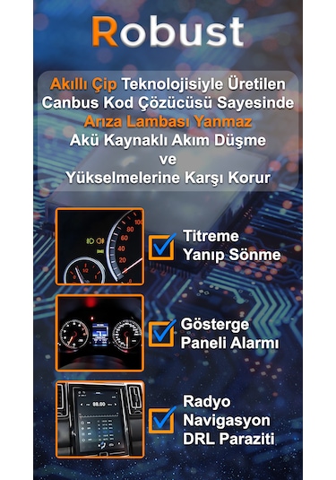 Robust Yeni Nesil Pro Lumınar H11 Led Xenon 12.000 Lumen 60 Watt