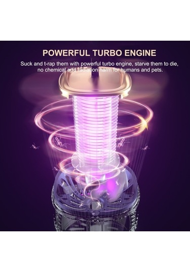 Ulzyvf Usb Turbo Taşınabilir Sivrisinek Şarjlı Öldürücü Motorlu Led Lamba Güçlü - Hg