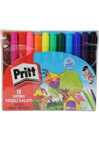 Pritt 12'li Jumbo Keçeli Kalem