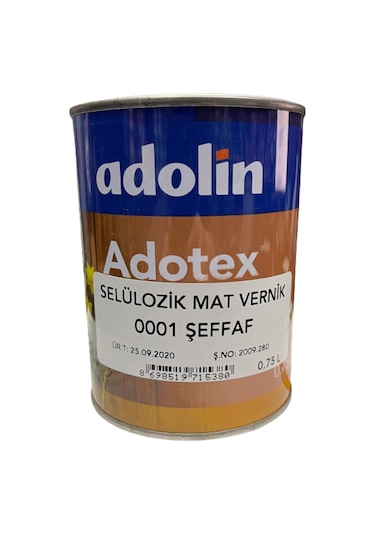 Adolin Selülozik Mat Vernik 0.75 Kg