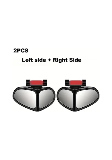 Elmpaly 2 Adet Araç Kör Nokta Aynası Siyah Sol Sağ 360 Derece Ayarlanabilir Geniş Açılı Cam Suv Kamyon