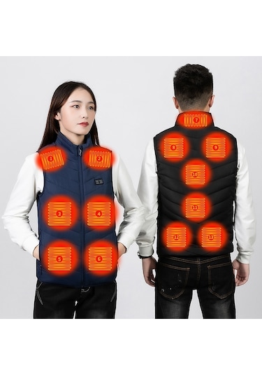 Pasifix 11 Alan Çift Kontrol Usb Elektrikli Isıtma Fanila Akıllı Sıcak Yelek 001