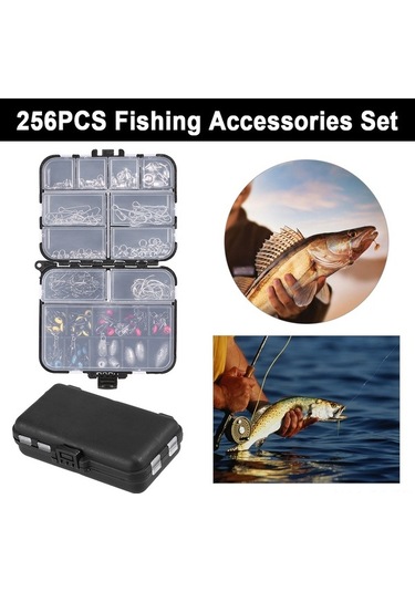 Ebitda 256 Parçalık Profesyonel Balıkçılık Seti - Kancalar, Ağırlıklar, Fırdöndüler Ve Aksesuarlar - Balıkçılık Hediyesi