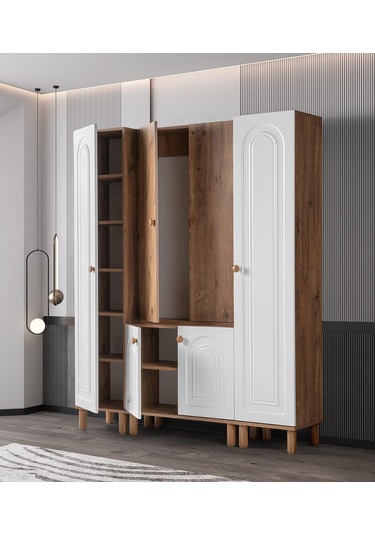 Bohem Zambak Portmanto Ayakkabılık 160x38x200