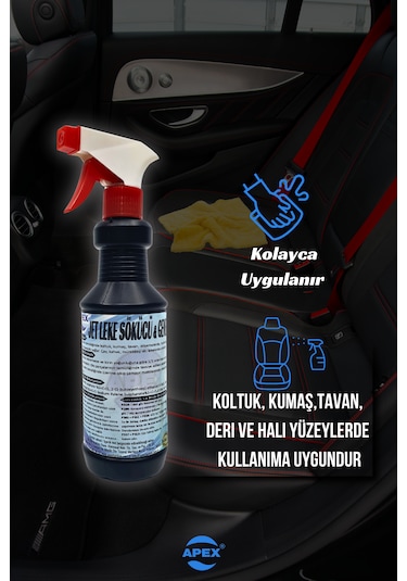 Araç Koltuk Temizleme Spreyi 500 Ml Oto Döşeme Halı Temizleyi...