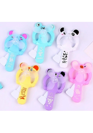 Cbtx Preslenmiş Karikatür Mini Yelpaze Fan