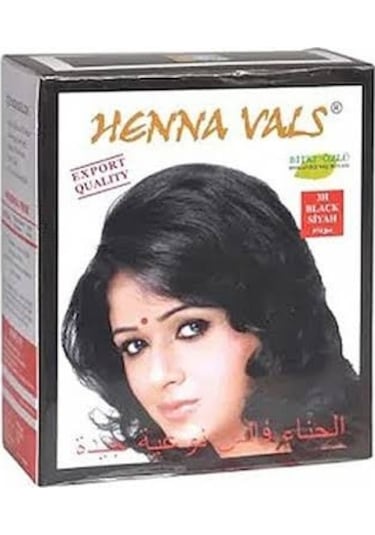 Henna Vals Bitki Özlü Hint Saç Kınası Siyah 6 x 60 G