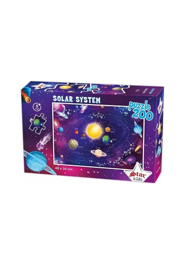 Star Puzzle 200 Parçalık Çocuk Puzzle/yapboz - Güneş Sistemi 1 Adet