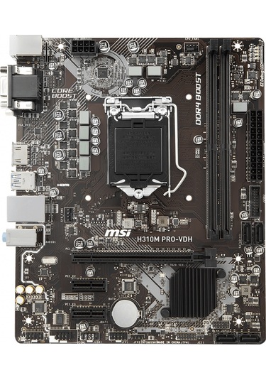 MSI H310M PRO-VDH Intel H310 2666 MHz DDR4 Soket 1151 mATX Anakart