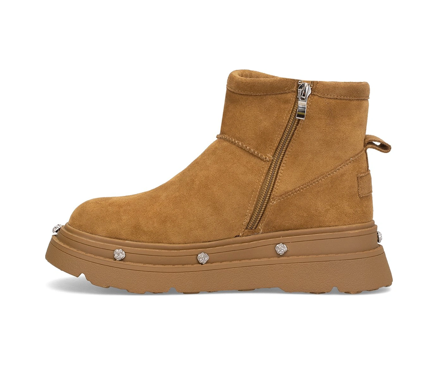 Guja 25k435 Kadın Hakiki Deri Düz Bot Camel Camel