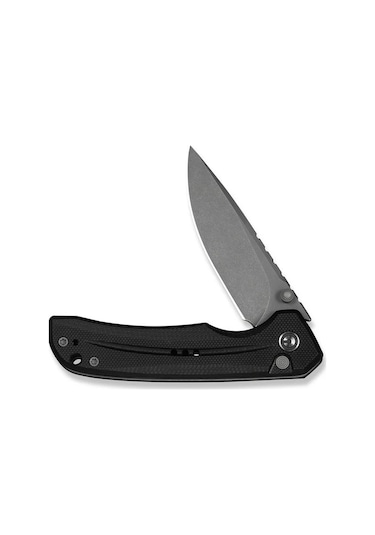 Civivi Tarask Black G10 Handle Gray Stonewashed Nitro-v Blade Kamp Çakı Siyah