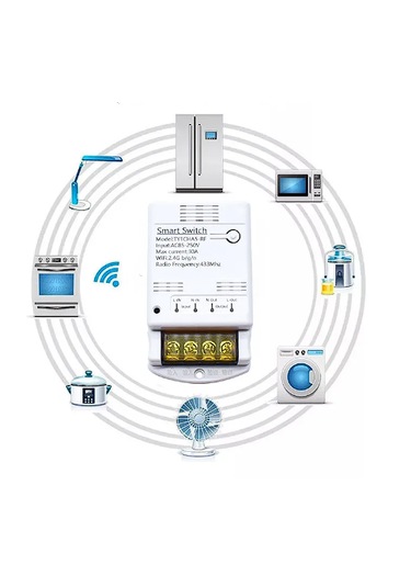 Tuya 30a Kumandalı Röle Wifi Destekli 2/1 Arada