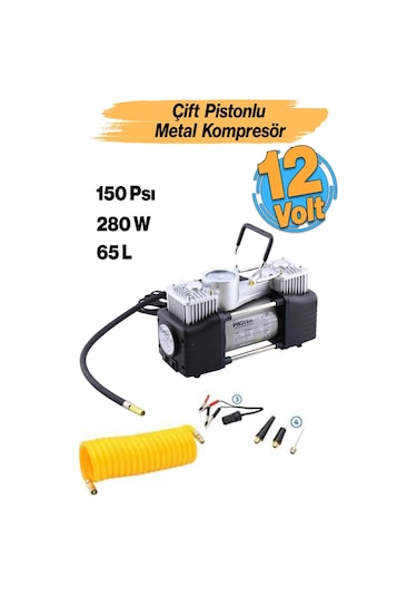 Proter Pr 265 Çift Pistonlu Mini Araç Kopmresörü