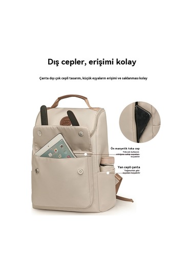 2025 Yeni Büyük Kapasiteli Öğrenci Sırt Çantası Siyah