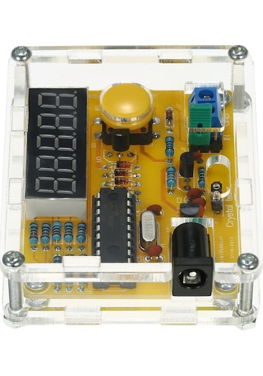 Moly 1hz-50mhz Frekans Ölçer Seti - Usb/9v Batarya Beslemeli - Transparan Kasa Siyah Siyah
