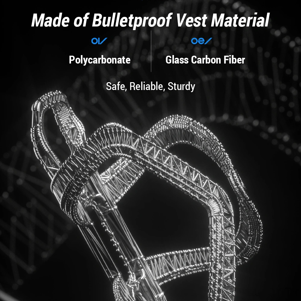 Youmex Bisiklet Su Flas Holderı, Yol Ve Dağ Bisikletleri İçin Evrensel, Hafif Ve Sağlam, Siyah, Polikarbonat Ve Cam Karbon Fiber, 39g Siyah