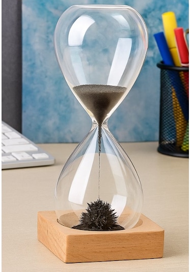 Masa Seti Newton Topu, Manyetik Kum Saati, Kristal Dünya Küresi Dekoratif Ofis Hediyesi