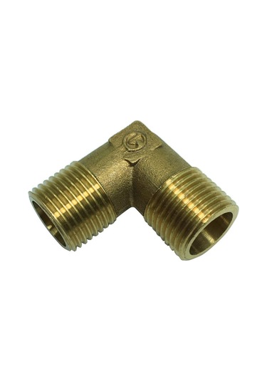 Suntek 1 Adet Çift Dişli Dirsek Pirinç Adaptör Boru