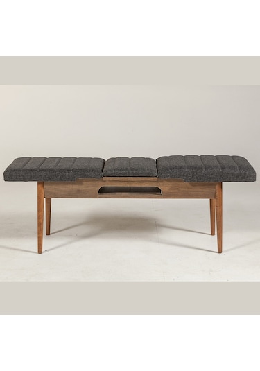 Ahşap Açılır Bench Ceviz Antrasit