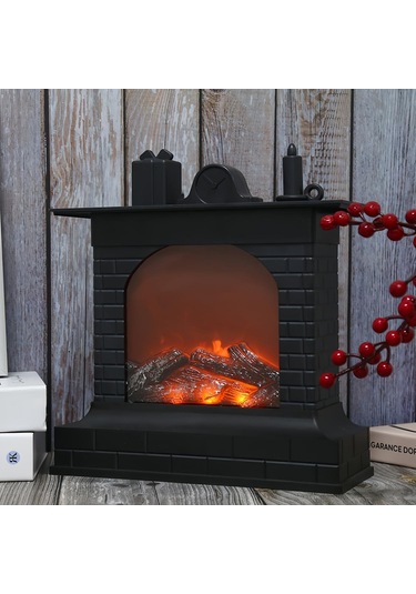 Dekoratif Led Işıklı Şömine Usbli -452 Renkli