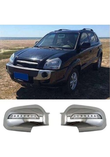 Hyundai Tucson 2004-2014 Uyumlu Yedek Parça Ayna Kapağı Abs Krom