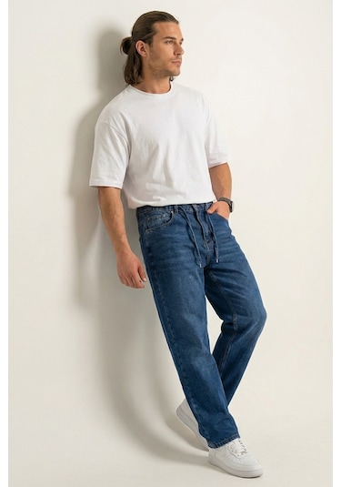 Bigdart Erkek Rahat Kesim Baggy Jean Pantolon 30075 - Lacivert