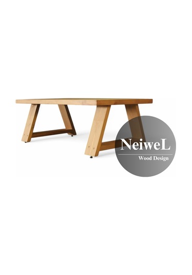 Neiwel Didim Doğal Ahşap Sehpa-70-160 Açık Ceviz