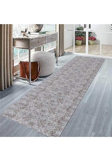 Vizon Kaymaz Tabanlı Kesme Yolluk Koridor Mutfak Salon Halısı