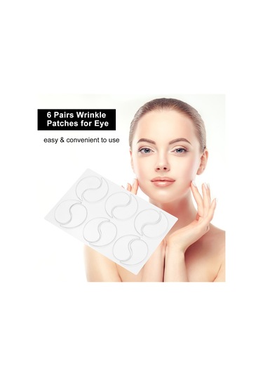 Qingmipy Parlak Simli 6 Çift Yüz Yama - Kırışıklık Önleyici Silikon Göz Maskesi, Tüm Cilt Tipleri İçin