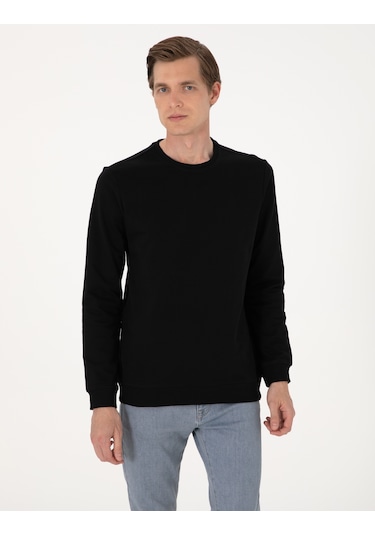 Pierre Cardin Erkek Siyah Sweatshirt 50314054-vr046 Siyah