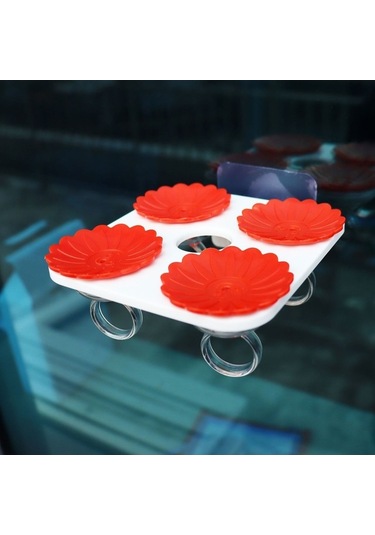 Ulzyvf Lebihmurah 4995 Kuş Halkası Besleyici Çevre Dostu Yaratıcı Tasarım Sinek Kuşu El Besleyici, Küçük Boy