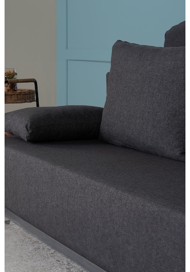 Kilim Mobilya Fiona Üç Kişilik Kanepe Antrasit