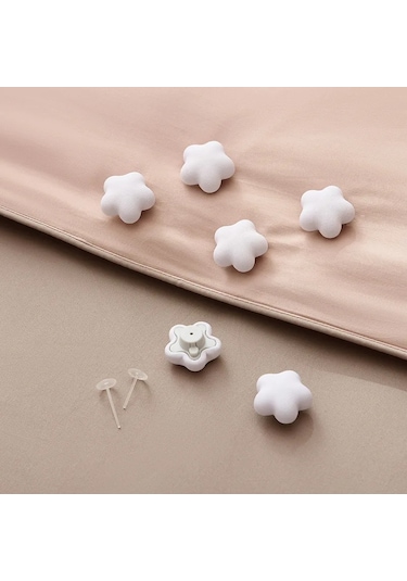 Chocolate-4pcs Mantar Yorgan Tutucu Macaron Kaymaz Yorgan Battaniye Klipsi Battaniye Kilidi İçin Bir Anahtar Ev Gereçleri 47126531