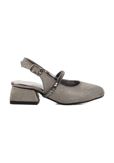 Platin Taş İşlemeli Kız Çocuk Sandalet 253 Ry 4091 P Platin