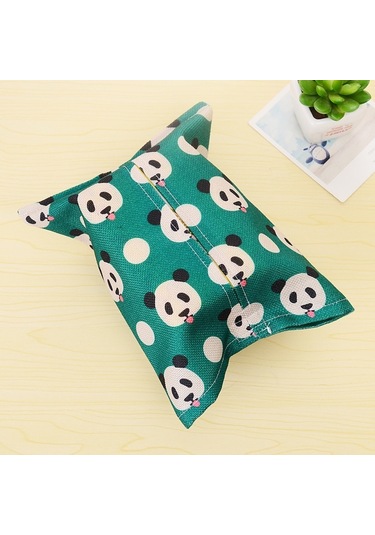 Panda-sevimli Karikatür Hayvan Mendil Kutusu Oturma Odası, Yatak Odası, Araba İçin Çevre Dostu Kumaş Ev Ve Araba Kullanımı İçin İdeal