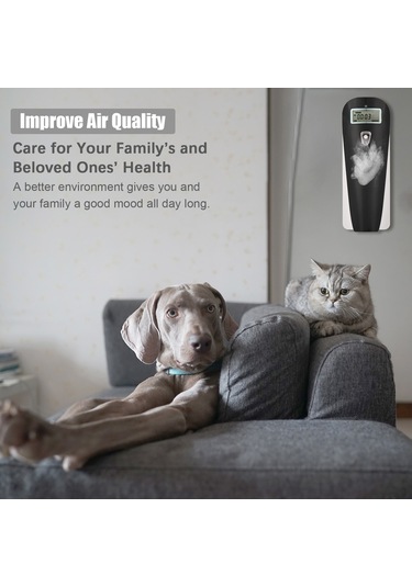 Gajeena Duvar Montajlı Akıllı Kokusu Dağıtıcı - Lcd Ekranlı, 415ml Büyük Kapasite, Otomatik Kokulama, Sterilizasyon Ve Koku Giderici, Pil İle Çalışır Pil Dahil Değil , Siyah Siyah