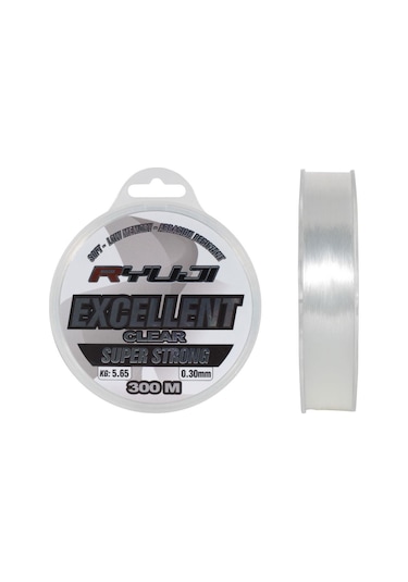 Ryujı Excellent 300m Clear Misina - 0.20mm 0.25 MM