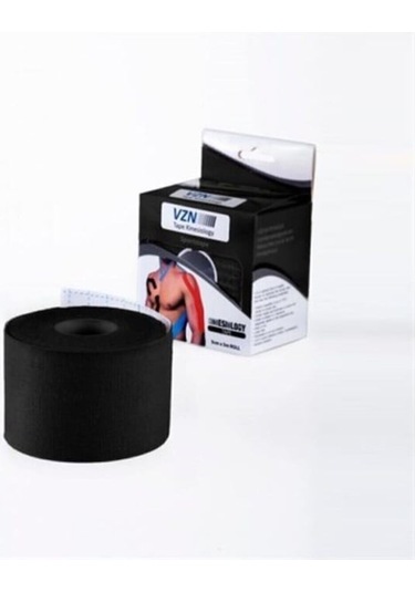Vzn Kinesio Ağrı Bandı 5 CM x 5 M Siyah