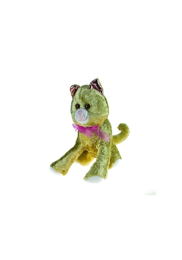 Oyuncak Pelüş Kedi Sevimli Kedi Gold 30 Cm