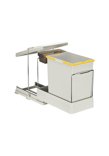 Pelikan 21500 Raylı Dolap İçi Çöp Kovası 20+1 L Gri