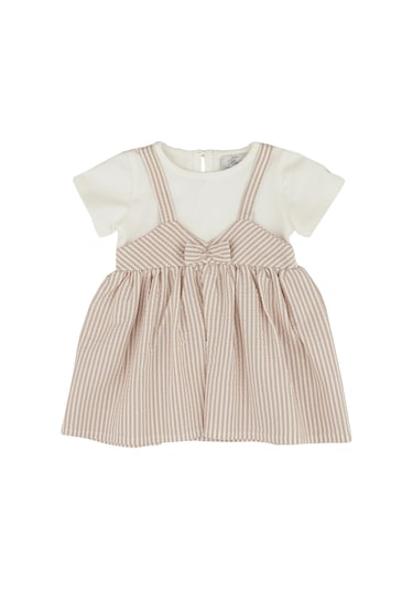 Best Kids Kız Bebek Çizgili Elbise 001