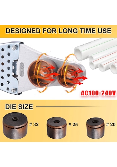 Xurunkeji Ppr Su Borusu Isı Sigortası Su Borusu Sabit Sıcaklık Pe Hidroelektrik Mühendisliği Hızlı Isıtma Kaynak Makinesi Ab Fişi