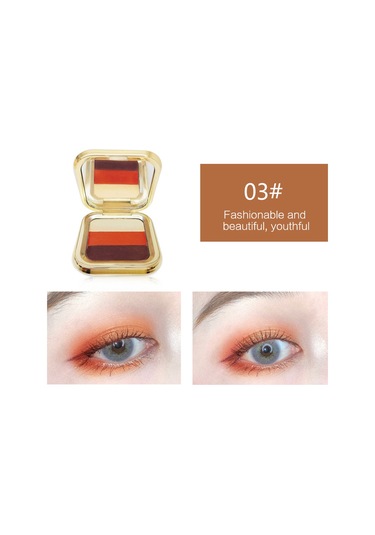 Büyüleyici Üç Renkli Göz Farı Paleti 01 01 Earth Tones