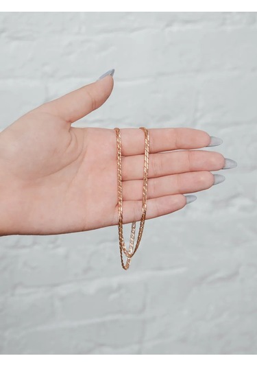 Voznesenskij Uvelirnyj Zavod 925 Ayar Altın Kaplama Üçlü Rhombus Gümüş Kolye 251180419 Altın