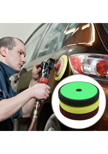 Ximistore9 3'lü Araba Cila Pedi Seti - 5,5 İnç Otomobil, Yat Parlatma Ve Çizik Giderme İçin